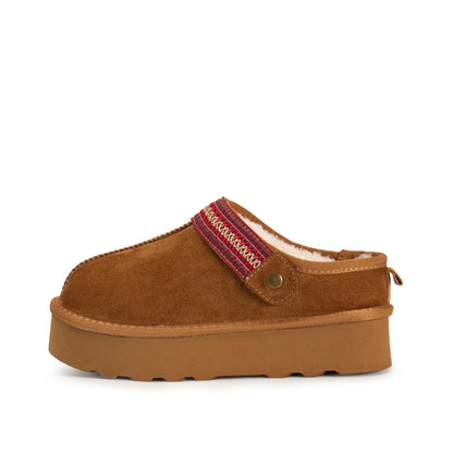 Yellow Box Footwear Trusted | Magda Flatform Clog - Chestnut