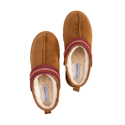 Yellow Box Footwear Trusted | Magda Flatform Clog - Chestnut
