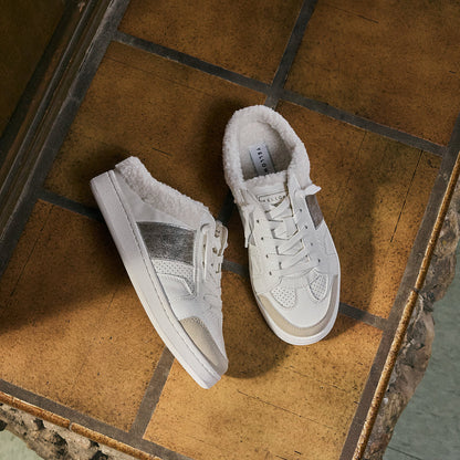 Yellow Box Footwear Discount | Corbin Shearling Mule Sneaker - White