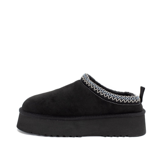 Yellow Box Footwear Deals | Hardy Flatform Slipper - Black
