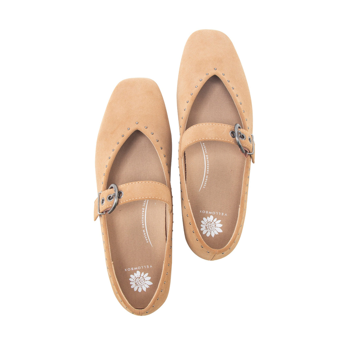 Yellow Box Footwear Trending | Carina Mary-Jane Flat - Almond