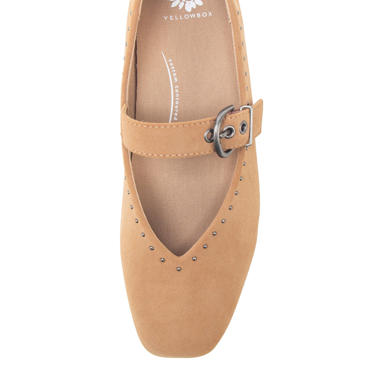 Yellow Box Footwear Trending | Carina Mary-Jane Flat - Almond