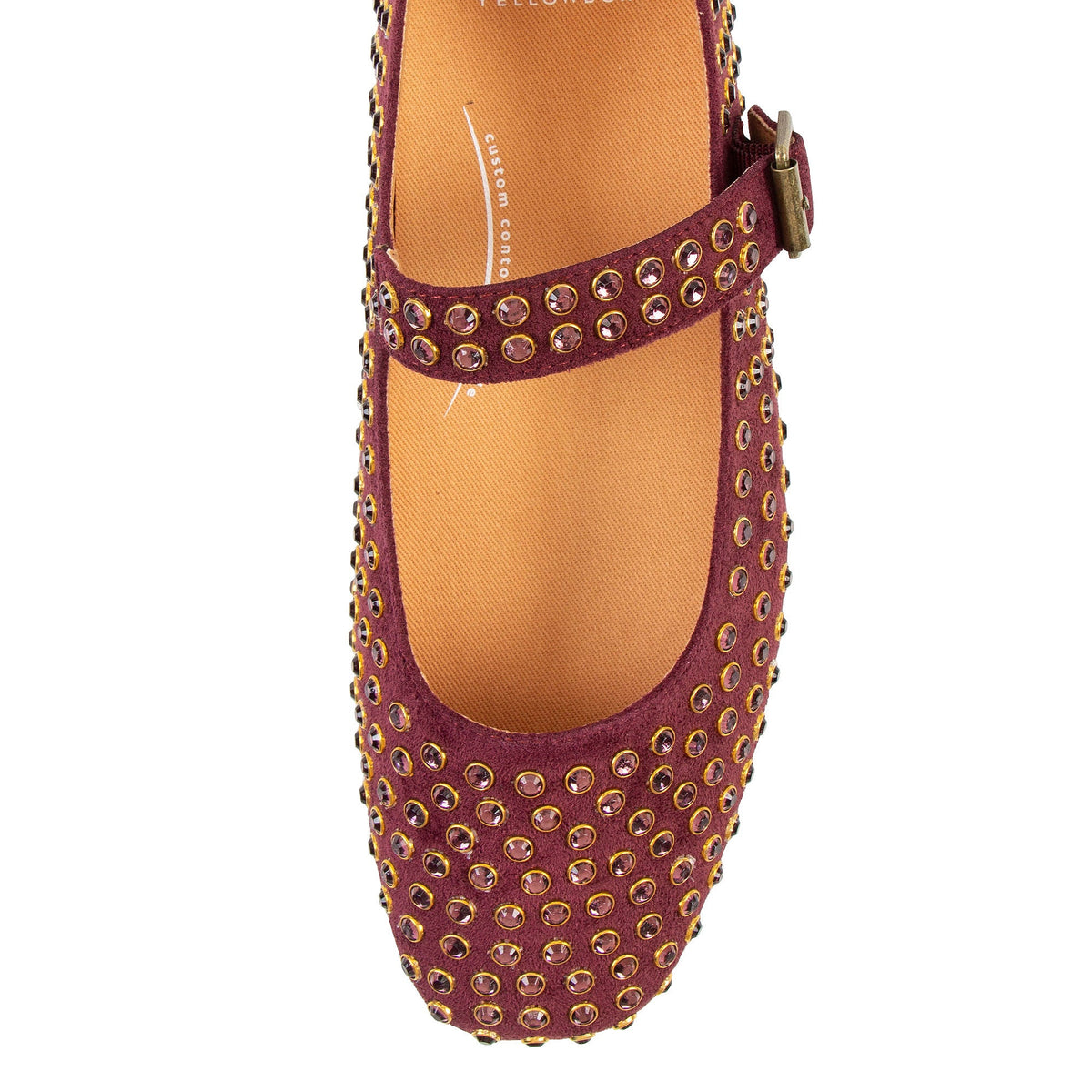 Yellow Box Footwear Signature | Cantara Mary Jane Flat - Burgundy