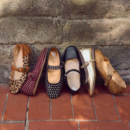 Yellow Box Footwear Signature | Cantara Mary Jane Flat - Burgundy