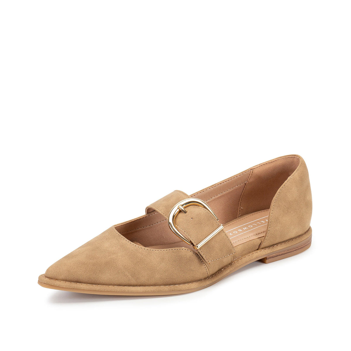 Yellow Box Footwear Premium | Romeria D'Orsay Flat - Taupe