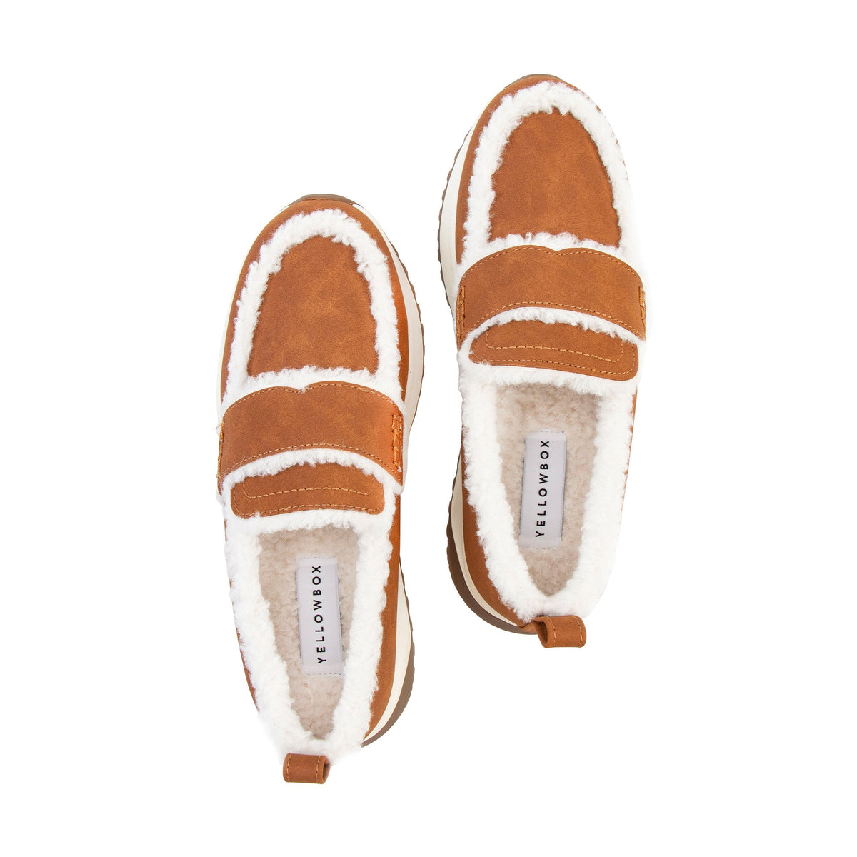 Yellow Box Footwear Recommended | Ripley Shearling Loafer - Chestnut