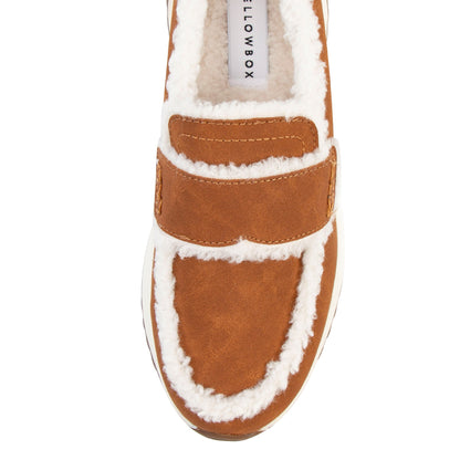 Yellow Box Footwear Recommended | Ripley Shearling Loafer - Chestnut