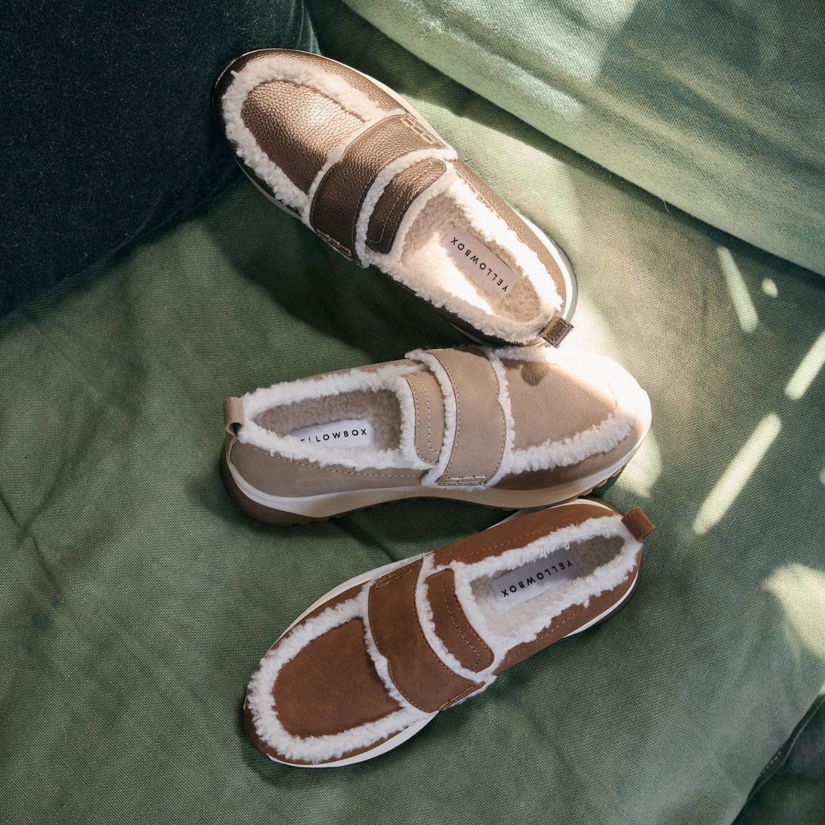 Yellow Box Footwear Recommended | Ripley Shearling Loafer - Chestnut