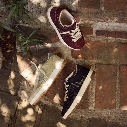 Yellow Box Footwear Premium | Nizza Court Sneaker - Burgundy