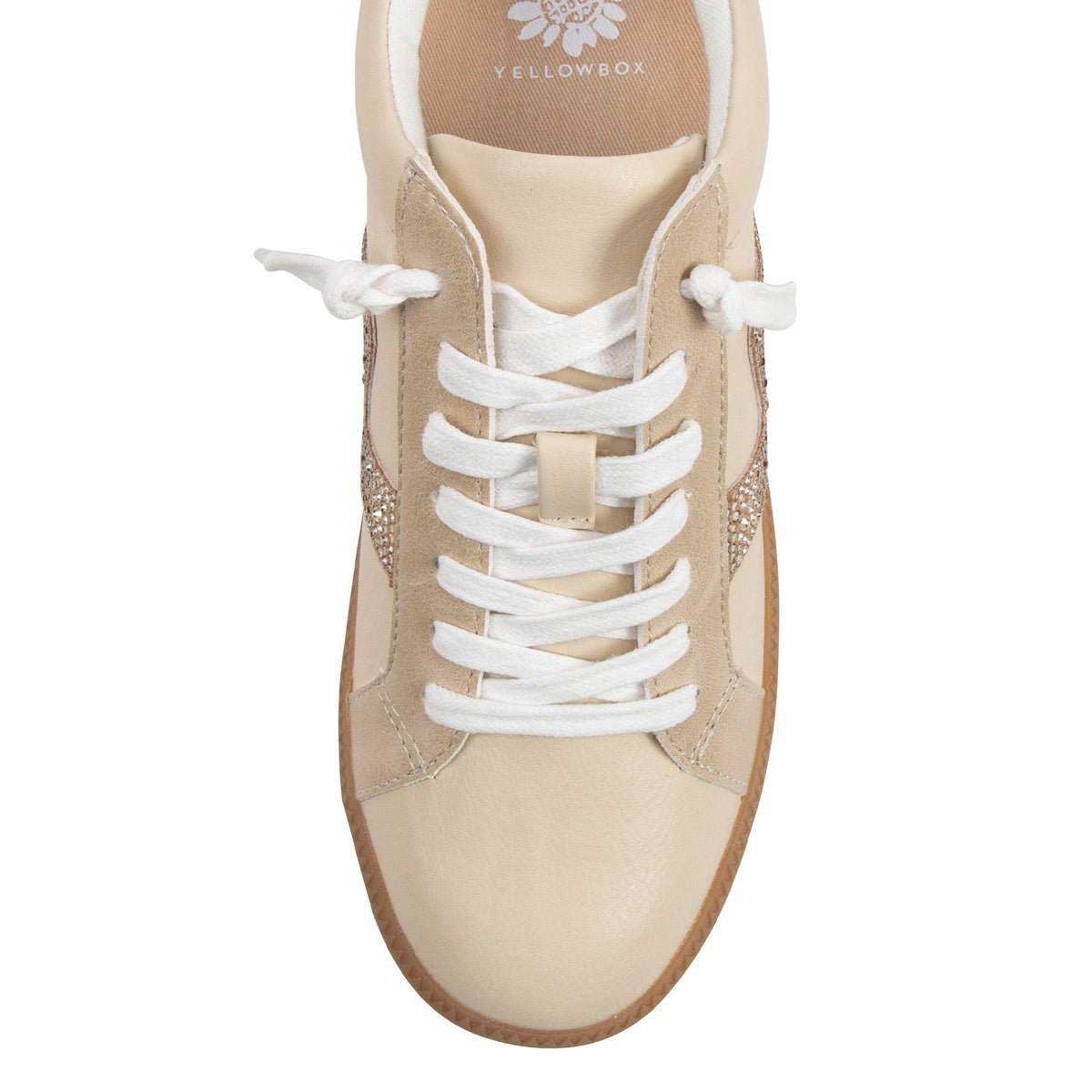 Yellow Box Footwear Special Offer | Ziti Crystal Sneaker - Natural