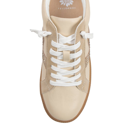Yellow Box Footwear Special Offer | Ziti Crystal Sneaker - Natural