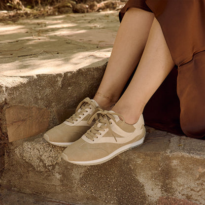 Yellow Box Footwear Special Offer | Ambrosa Lace-Up Jogger - Natural