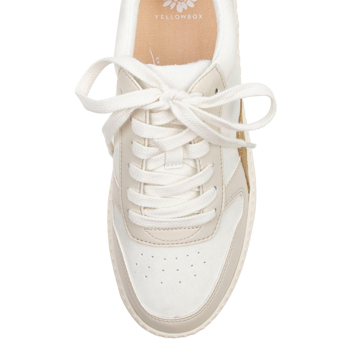 Yellow Box Footwear Signature | Oberlin Flatform Sneaker - Cream