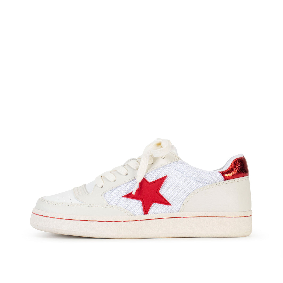 Yellow Box Footwear Recommended | Cardona Court Sneaker - White Red
