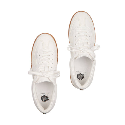 Yellow Box Footwear Top Pick | Zayne Lace-Up Sneaker - White