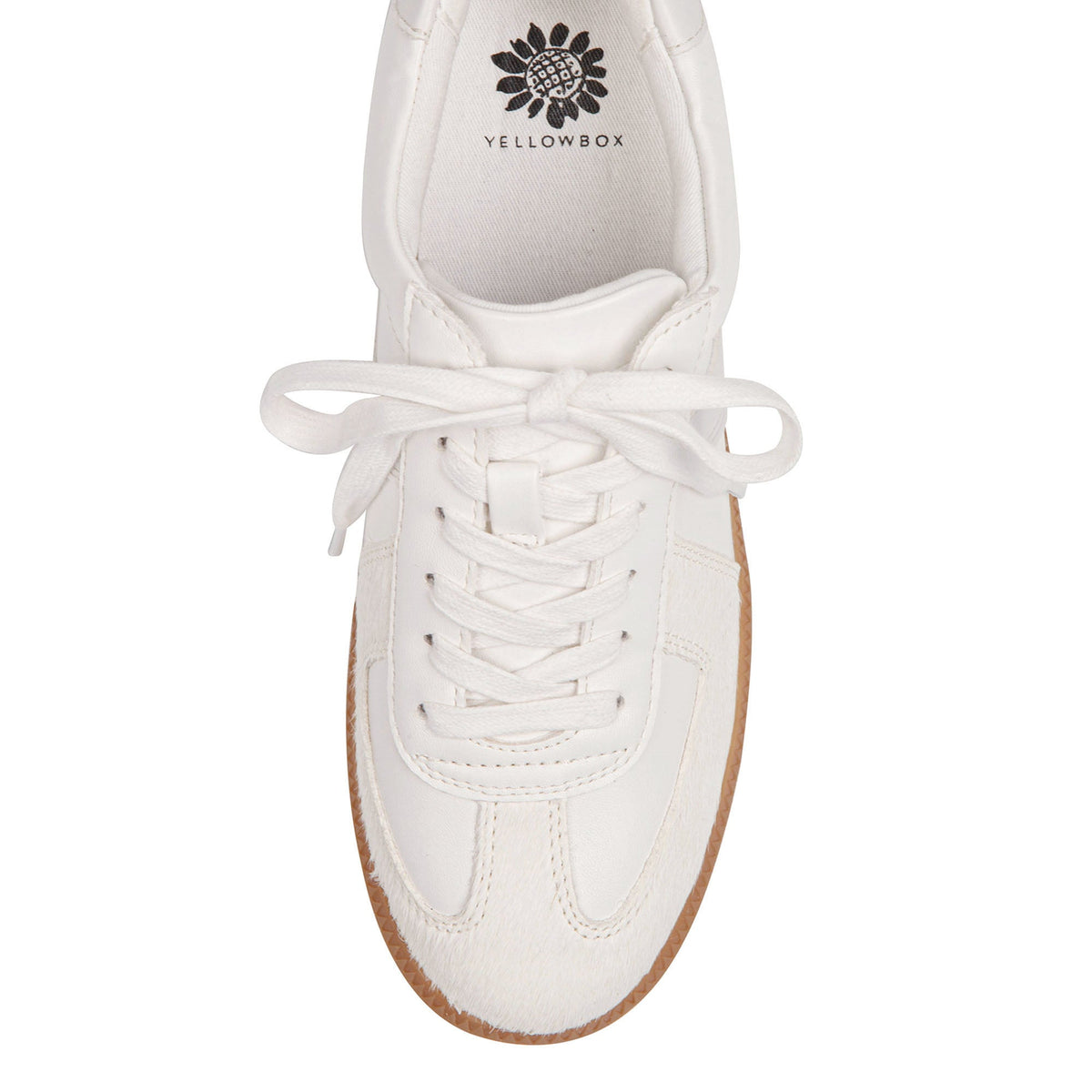 Yellow Box Footwear Top Pick | Zayne Lace-Up Sneaker - White