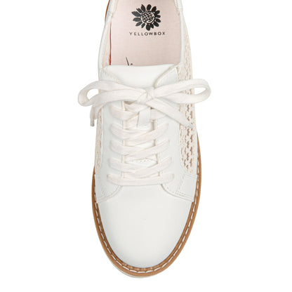 Yellow Box Footwear New | Mercer Mesh Flatform Sneaker - White