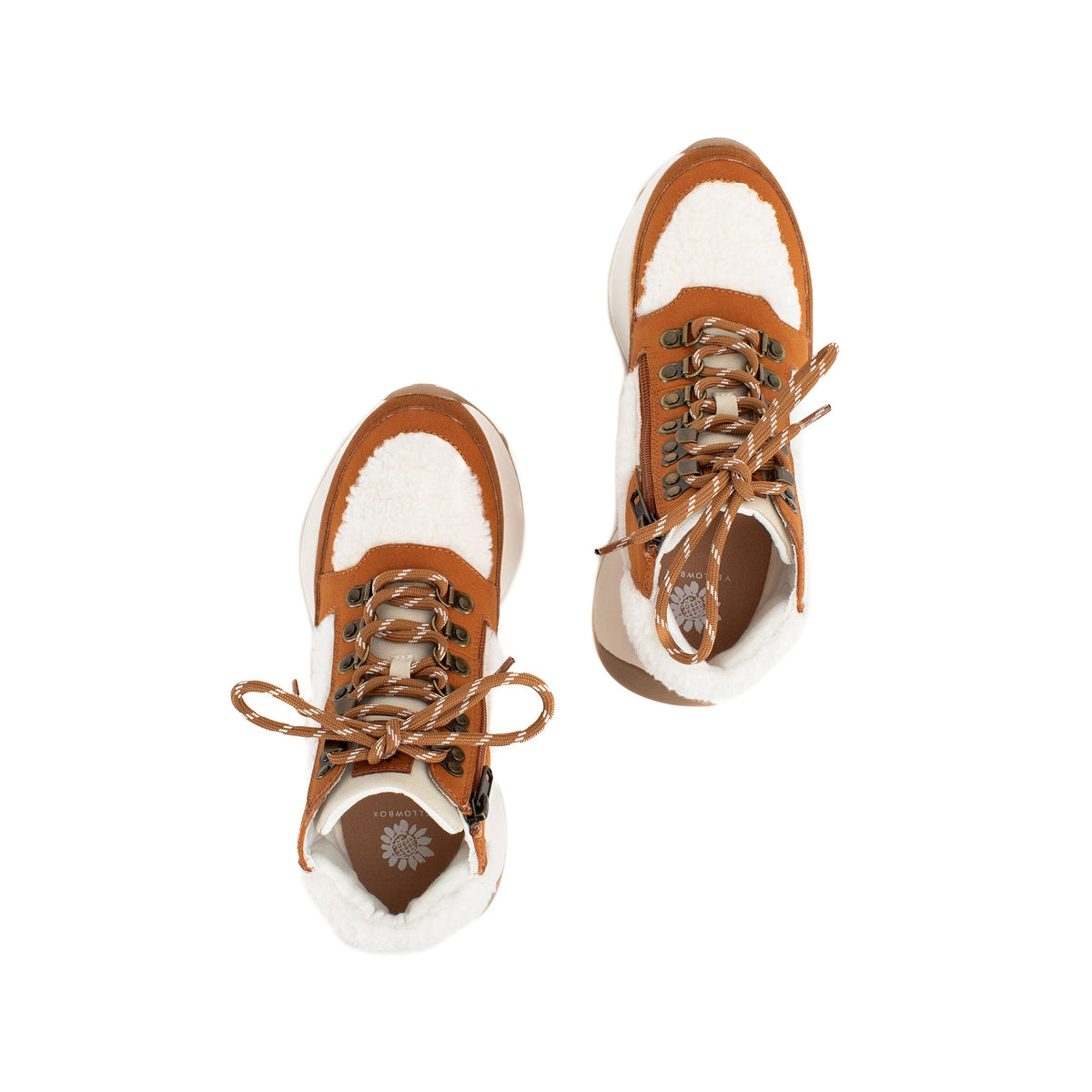Yellow Box Footwear Classic | Hacey Flatform Hiker Boot - Tan
