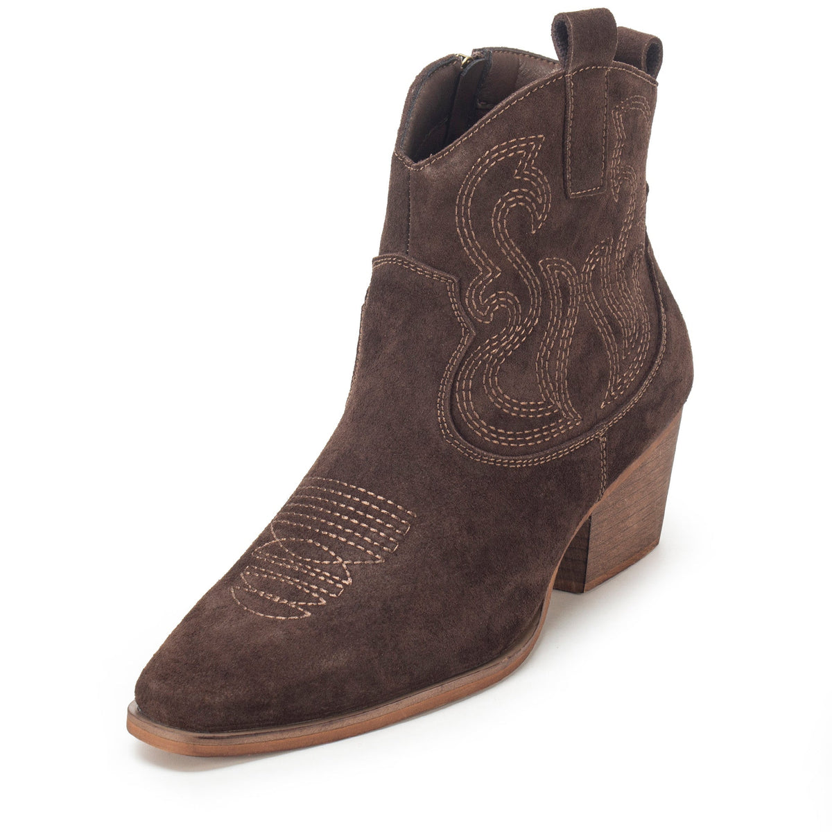 Yellow Box Footwear Sale | Brooklyn Embroidered Bootie - Brown