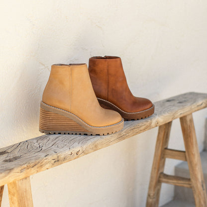 Yellow Box Footwear Signature | Alexis Wedge Ankle Boot - Black