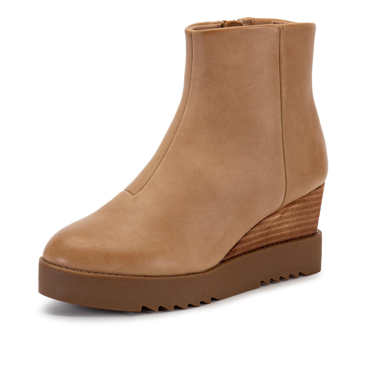 Yellow Box Footwear Best Price | Adora Wedge Boot - Natural
