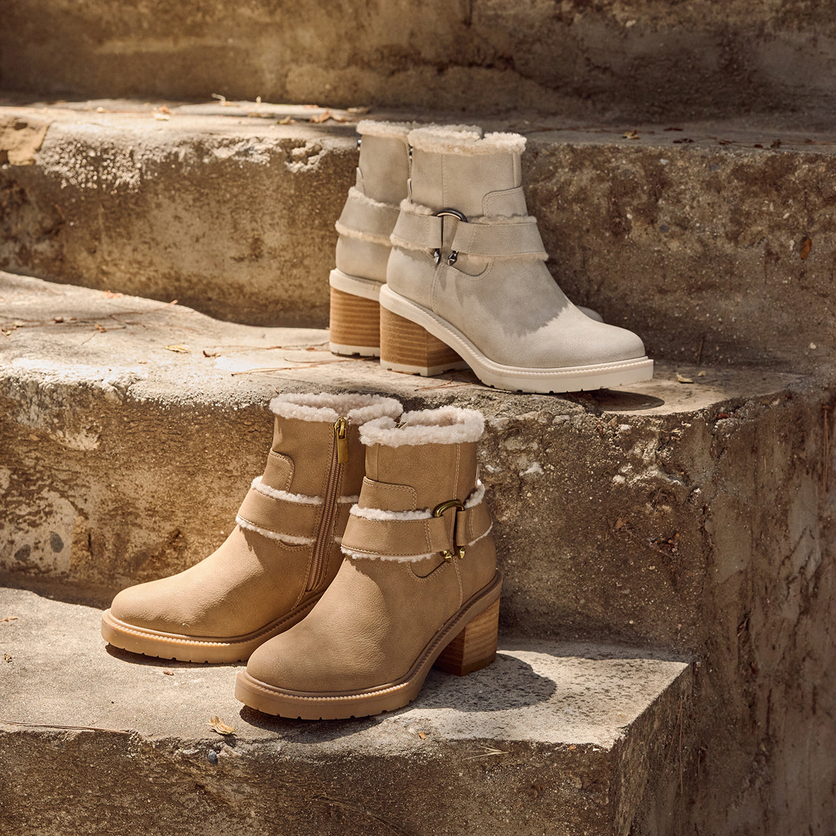 Yellow Box Footwear Value | Bangle Shearling Bootie - Taupe