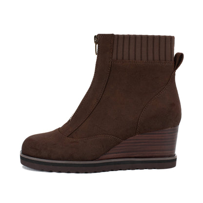 Yellow Box Footwear Essential | Corado Wedge Boot - Brown