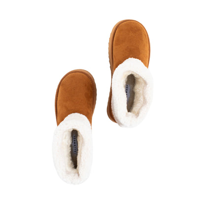 Yellow Box Footwear Trusted | Hiraya Shearling Flatform Boot - Chestnut