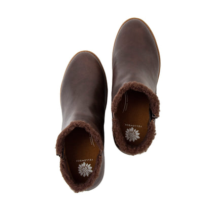 Yellow Box Footwear Customer Favorite | Analia Shearling Boot - Chocolate