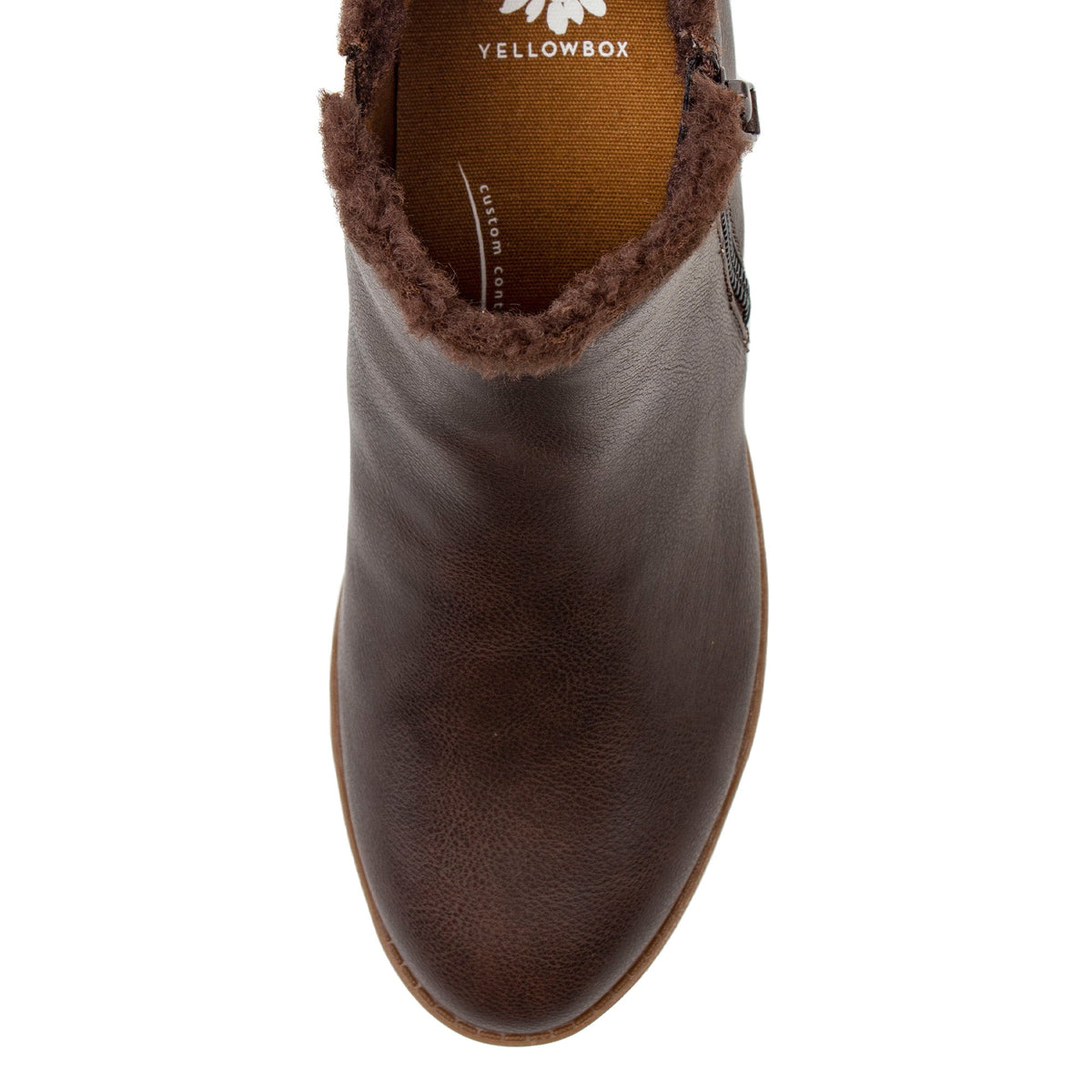 Yellow Box Footwear Customer Favorite | Analia Shearling Boot - Chocolate