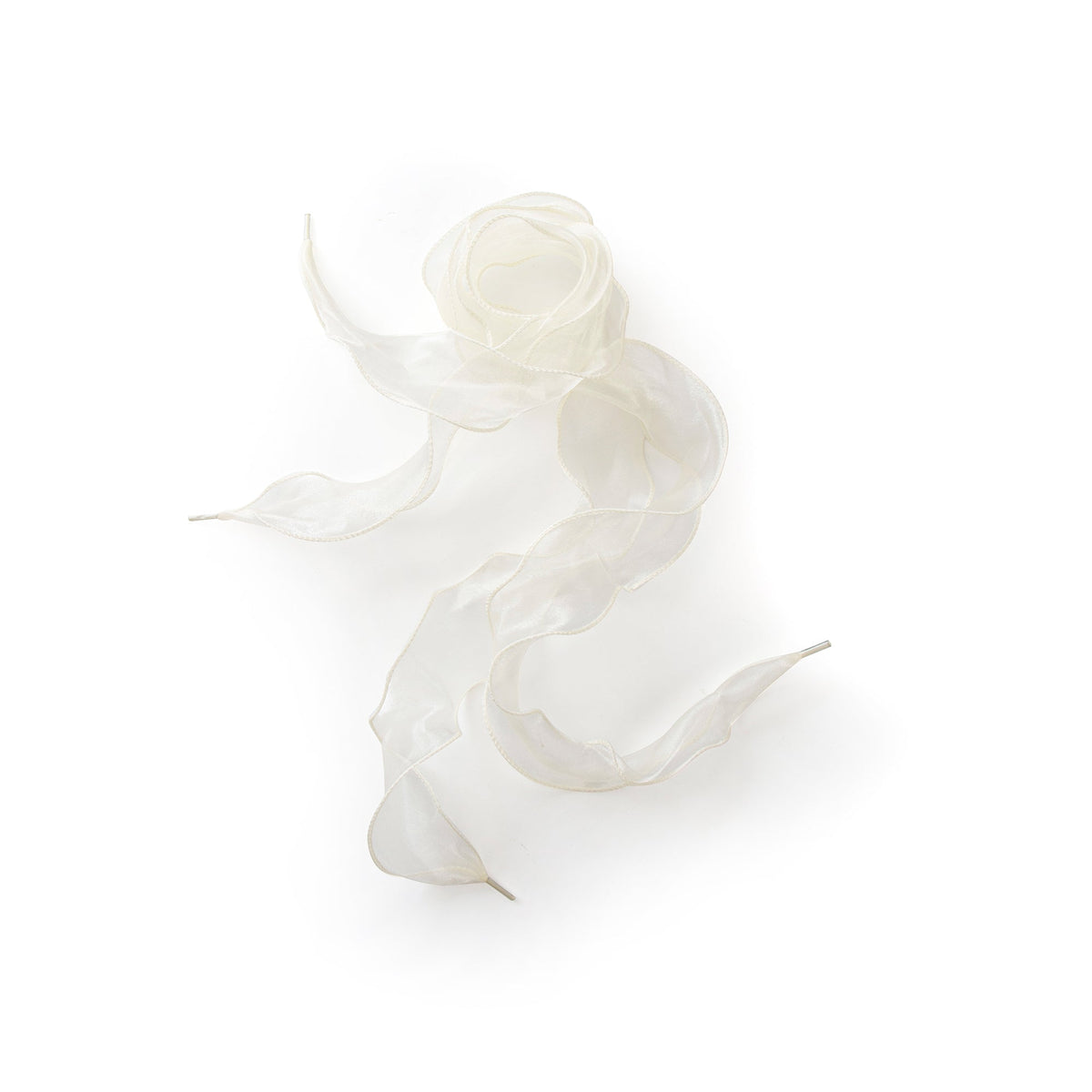 Yellow Box Footwear Premium | Organza Ruffled Shoelaces