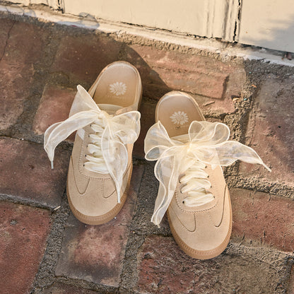 Yellow Box Footwear Premium | Organza Ruffled Shoelaces