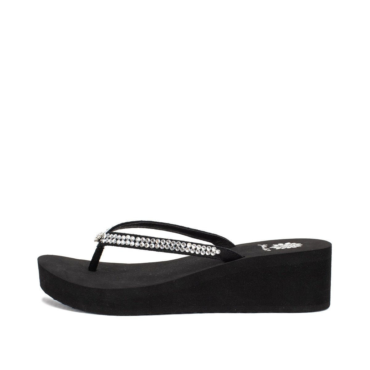 Yellow Box Footwear Sale | Custard Wedge Sandal - Black
