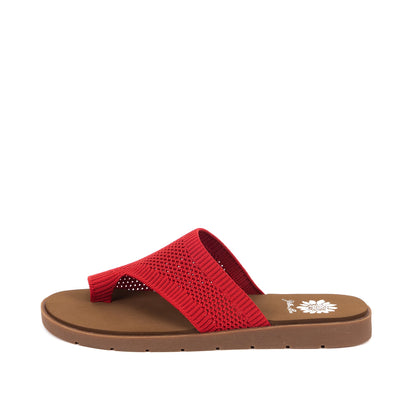 Yellow Box Footwear Value | Feeza Knit Sandal - Red