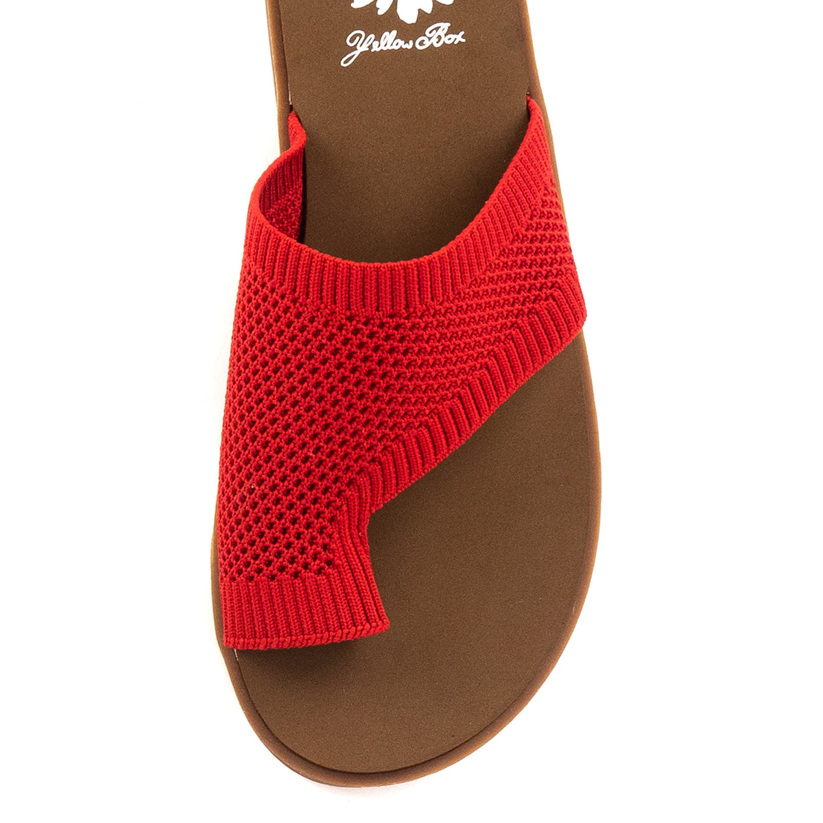 Yellow Box Footwear Value | Feeza Knit Sandal - Red