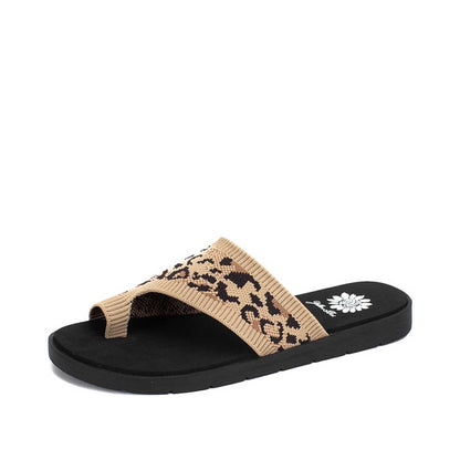 Yellow Box Footwear New | Feeza Knit Sandal - Leopard