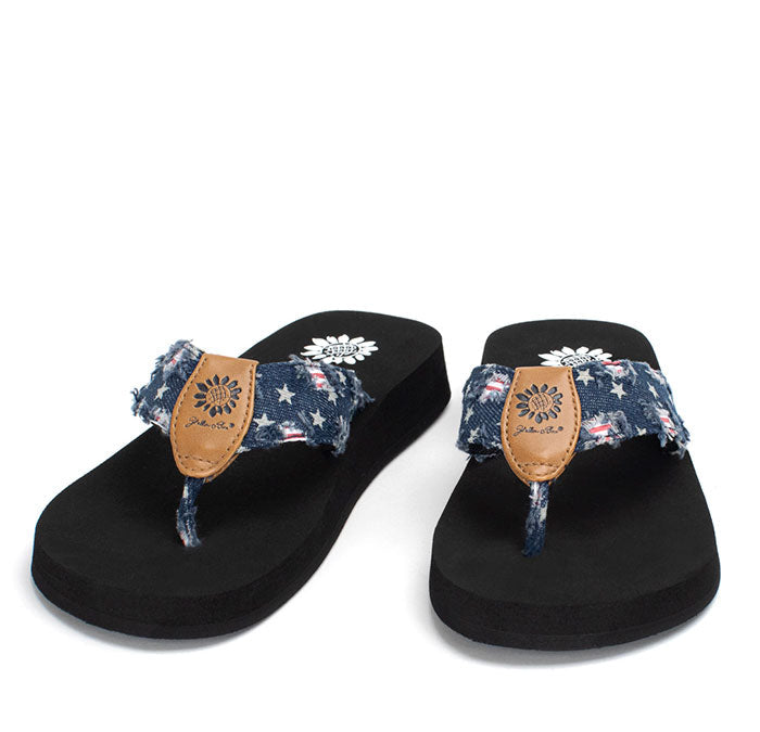 Yellow Box Footwear Sale | Firework Flip Flop - Navy