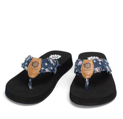 Yellow Box Footwear Sale | Firework Flip Flop - Navy