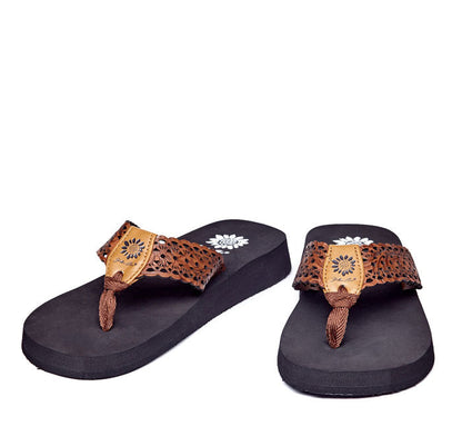 Yellow Box Footwear Top Pick | Wally Flip Flop - Tan