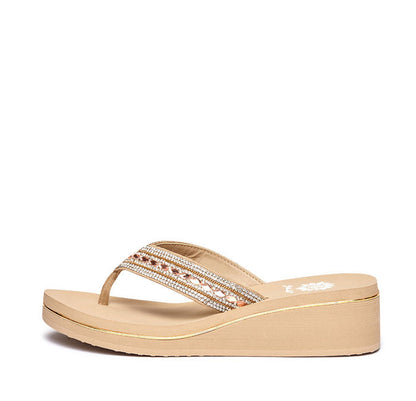 Yellow Box Footwear Value | Marcy Wedge Sandal - Taupe