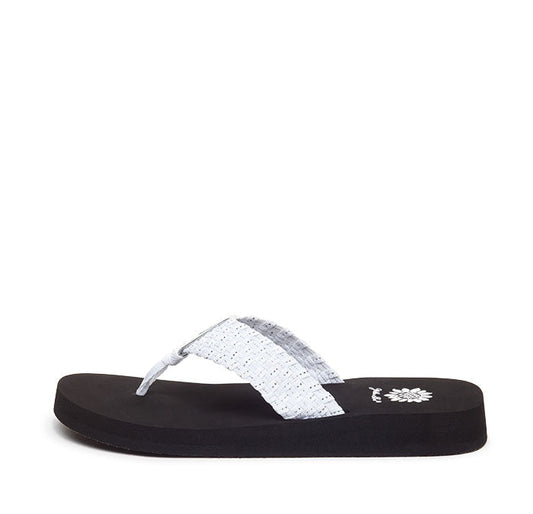 Yellow Box Footwear Essential | Soleil Flip Flop - White Silver