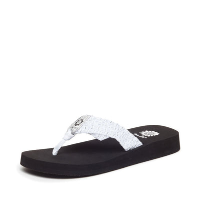 Yellow Box Footwear Essential | Soleil Flip Flop - White Silver