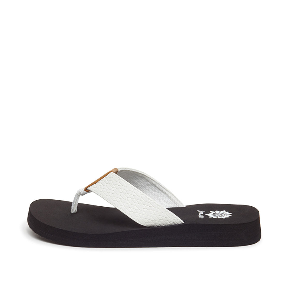 Yellow Box Footwear Featured | Flax Flip Flop - White