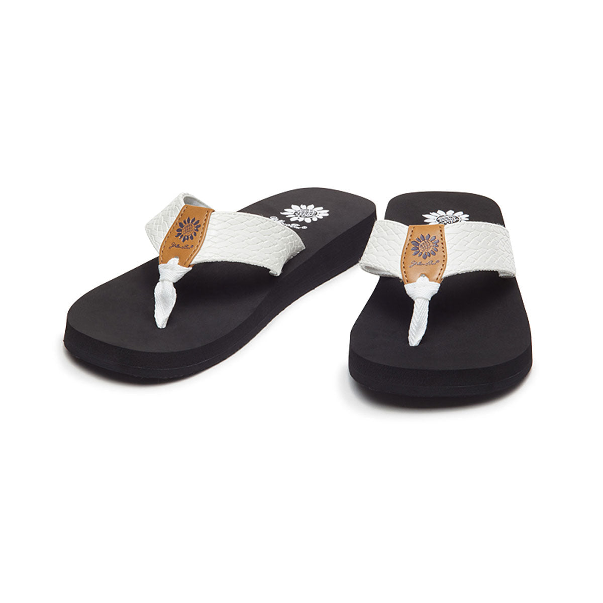 Yellow Box Footwear Featured | Flax Flip Flop - White