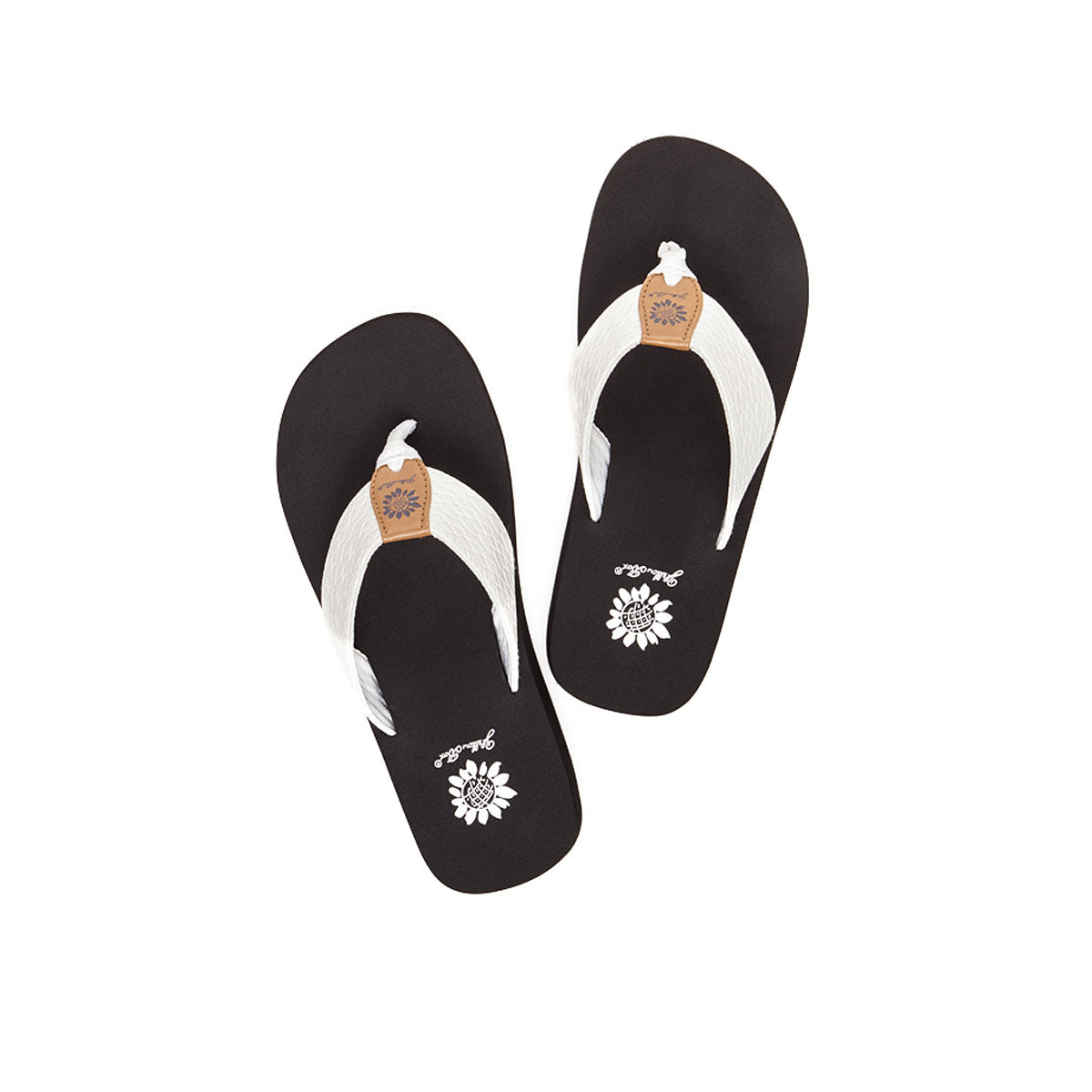 Yellow Box Footwear Featured | Flax Flip Flop - White