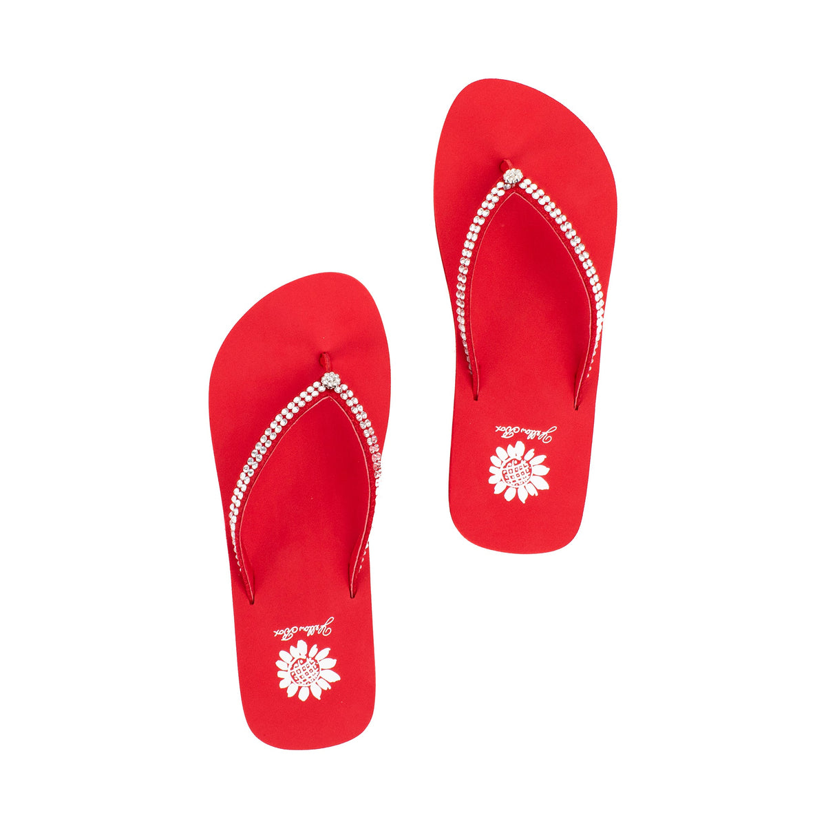 Yellow Box Footwear Sale | Jello Rhinestone Sandal - Red