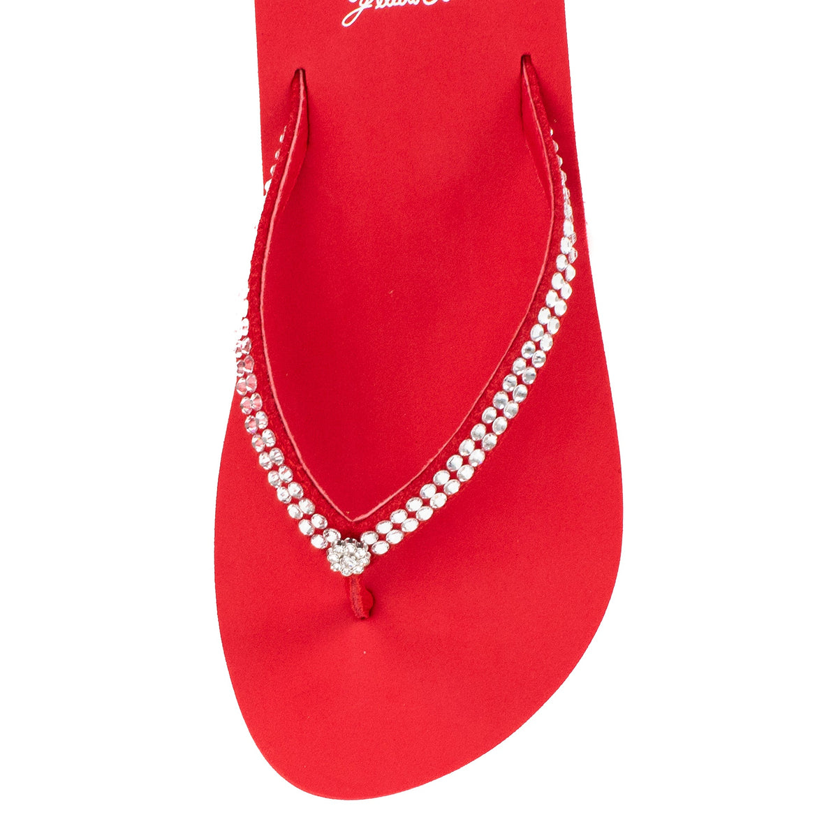 Yellow Box Footwear Sale | Jello Rhinestone Sandal - Red