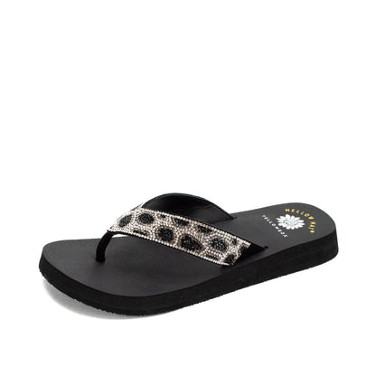 Yellow Box Footwear Best Seller | Naseeba Flip Flop - Black