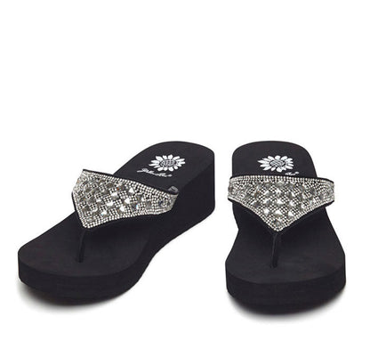 Yellow Box Footwear Trending | Birder Wedge Sandal - Clear
