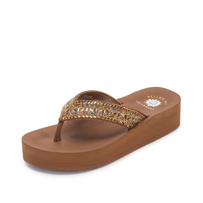 Yellow Box Footwear Value | Bryce Flatform Sandal - Tan Multi